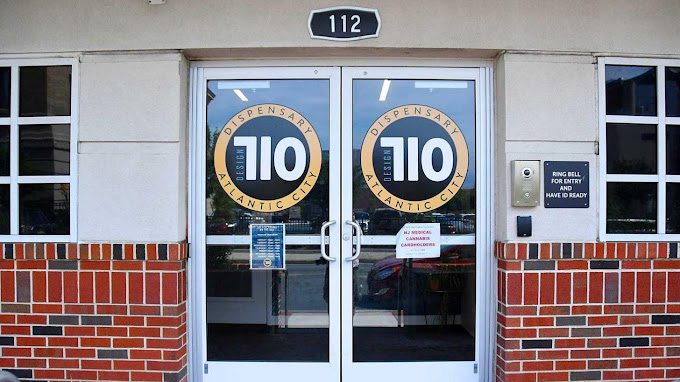 Design 710 Atlantic City dispensary exterior storefront showing modern cannabis retail location