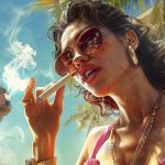 Ducktown, Atlantic City, New Jersey. Photographic rendering of happy, healthy, diverse male and female models enjoying smoking a joint in Ventnor City New Jersey. Make sure joints are in the mouth not floating. Do not put filters on the joints. DO NOT SHOW CHEWING BUDS.